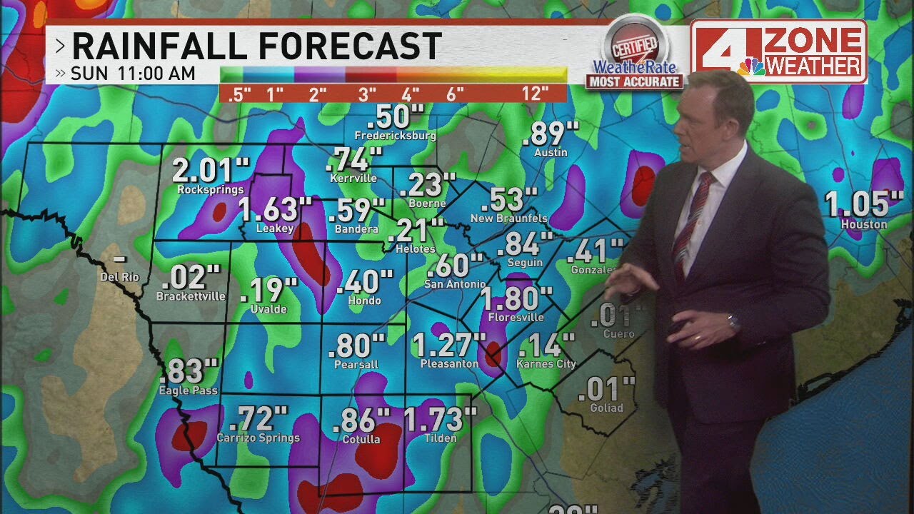 Rain chances return this weekend, more Saharan dust - YouTube