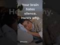 Your Brain Hates Silence — Here's Why Brown Noise Fixes It | Sleep Science #shortvideo #bedtime