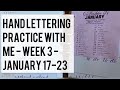 Practice Hand Lettering with me! - Week 3 - #happyplanner #handletteringchallenge #handlettering