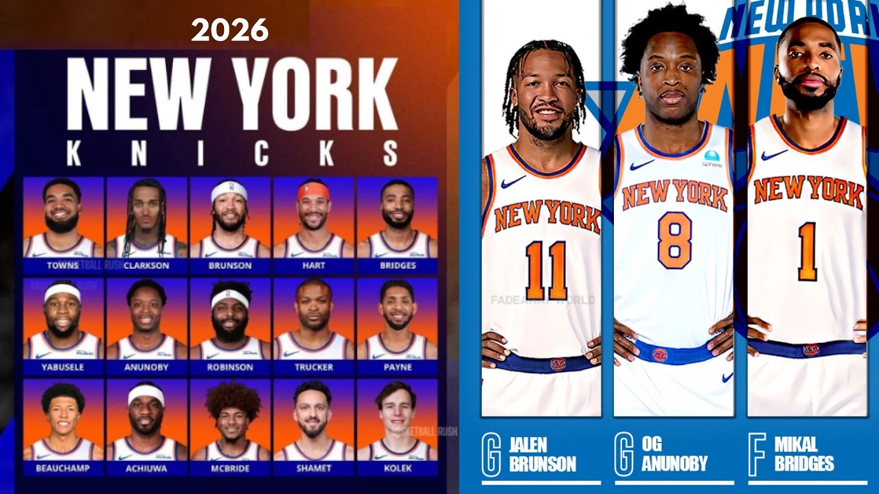 2026 New York Knicks Playoff Roster | Full Knicks Squad - YouTube