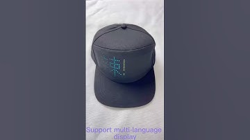 USB Charging App Control LED display Gorras snapback Programmable promotion Led Message Hat