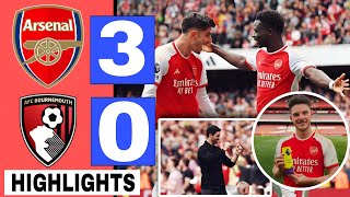 Arsenal Vs Bournemouth (3-0) Extended HIGHLIGHTS: Saka, Trossard & Rice GOALS! 🔥🔥