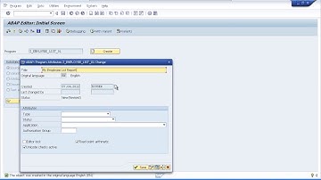 13 Learn SAP ABAP Basics   SAP Training   Learn ABAP Basic Programming and Create Your First Program