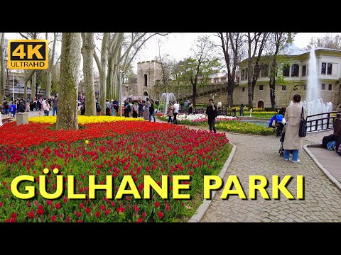 Gülhane Parkı Walking Tour 4K UHD 50fps | Gulhane park istanbul 2023