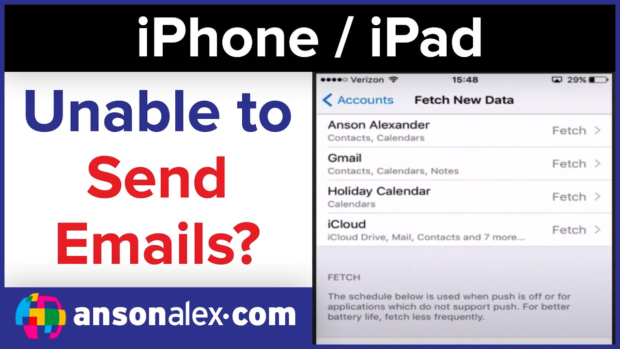 Can T Send Emails On Ios Iphone Ipad But Can Receive