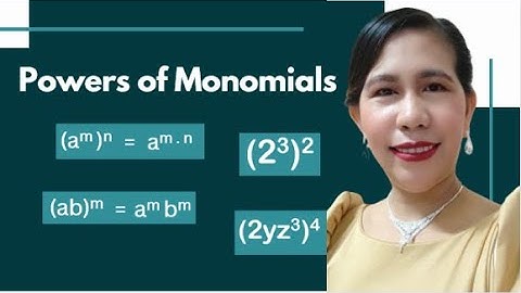 POWERS OF MONOMIALS