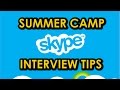 Top 10 Skype Interview Tips SUMMER CAMP USA