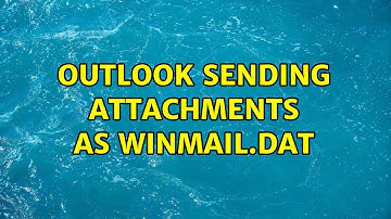 Outlook sending attachments as winmail.dat (3 Solutions!!)