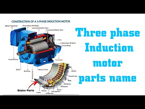 Motor parts name/3 phase Induction motor parts name/ AC motor parts/#electricalgs #motor