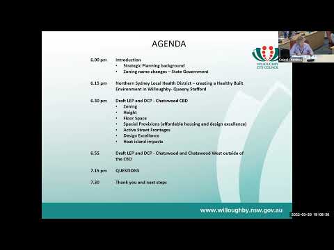 Chatswood webinar held on Tues 29 March 2022