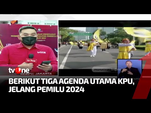 Tiga Agenda Utama KPU RI Saat Pengumuman Parpol Peserta Pemilu 2024 |  Kabar Pagi tvOne