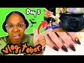 Vlogtober Day 5 🎃 Halloween Cauldron DIY + Spooky Halloween Nails 💅✨