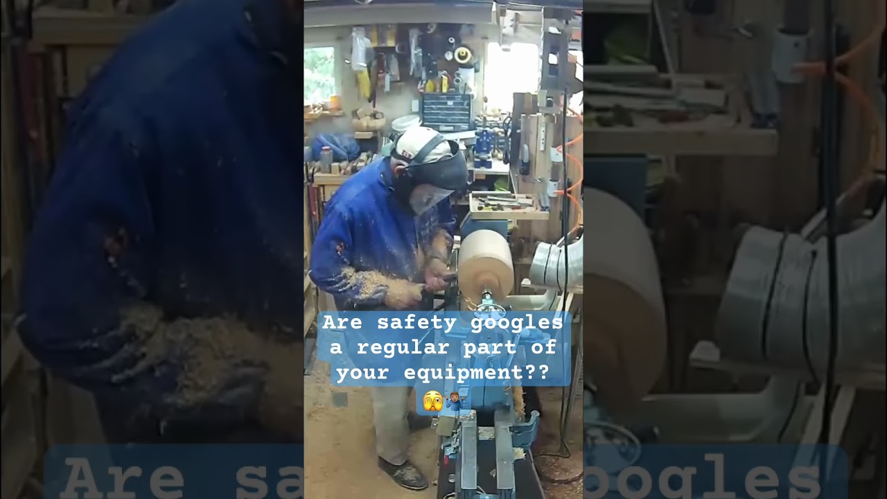 Worker is saved by his face shield 