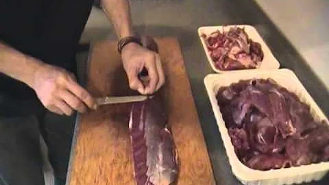 How to trim and butterfly whitetail backstrap
