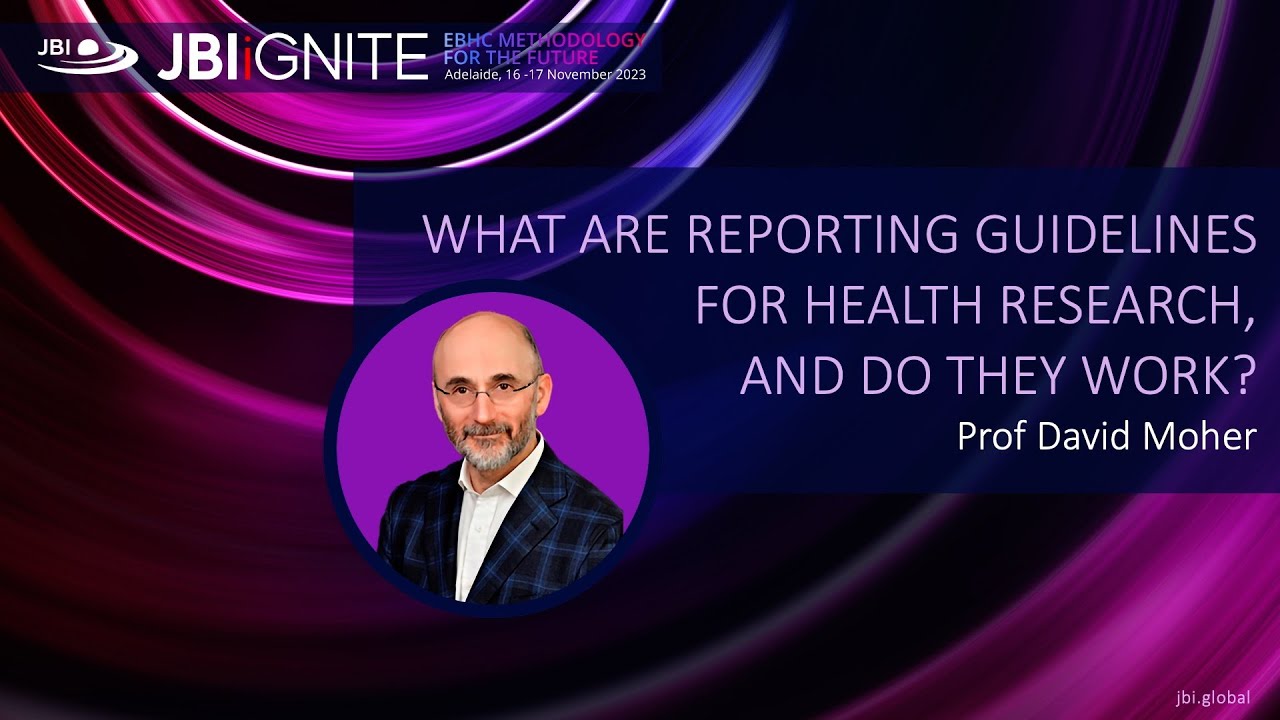 Reporting Guidelines for Health Research Go IT