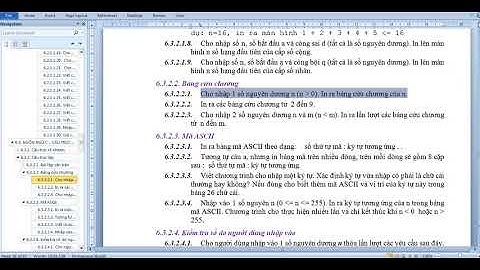 In ra bảng cửu chương trong C