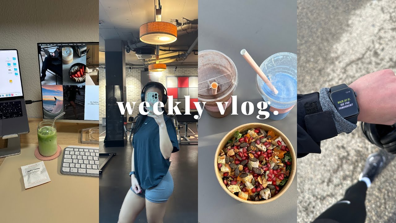 weekly vlog l on commence 2024, workouts, projets et beaucoup de food
