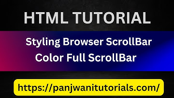Styling Browser ScrollBar Via HTML and  CSS By Pankaj Panjwani | ColorFull ScrollBar | In Hindi