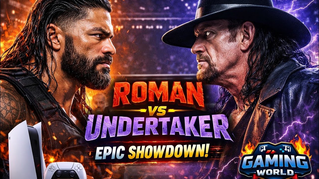 ROMAN REIGNS DESTROYS THE UNDERTAKER😱☠️|Tribal Chief vs Deadman FULL DOMINATION#viral #ps5 #trending