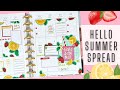 PLAN WITH ME | ‘HELLO SUMMER’ SPREAD | THE HAPPY PLANNER