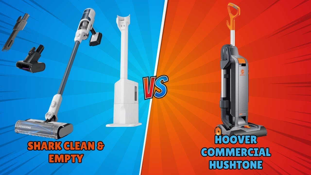 Quick Home Cleaning Vacuum Faceoff | Shark Clean & Empty VS Hoover HushTone