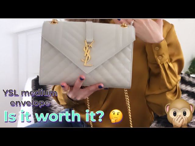 Saint Laurent Matelassé envelope clutch review — Beyeta's Style