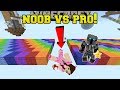 Minecraft: NOOB VS PRO!!! - RAINBOW ROAD!! - Mini-Game