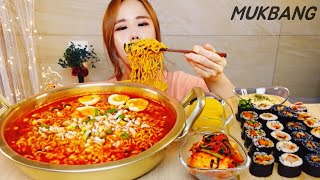 SUB) The spiciest ramen in Korea King Yeomra Ramen King of Hell Ramen MUKBANG ASMR eating show