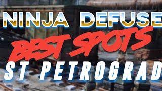 ST PETROGRAD BEST NINJA DEFUSE SPOTS - MODERN WARFARE