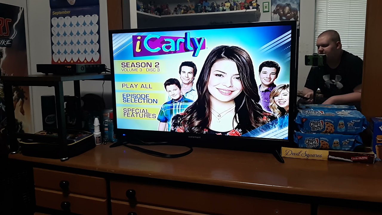 Прохождение вступительного/меню iCarly: Сезон 2, Том 3, Диски 1, 2 и 3 от 2011 года