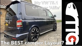 The Best Campervan interior Layout? My VW T5 SWB pop top daily driver.