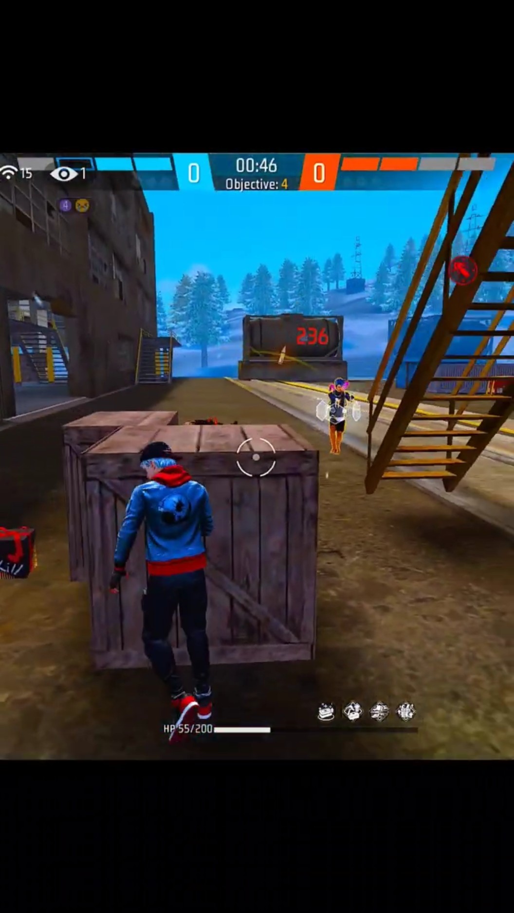 Ye Hacker ki id ban karwadi on live - Garena Free Fire Max #shorts
