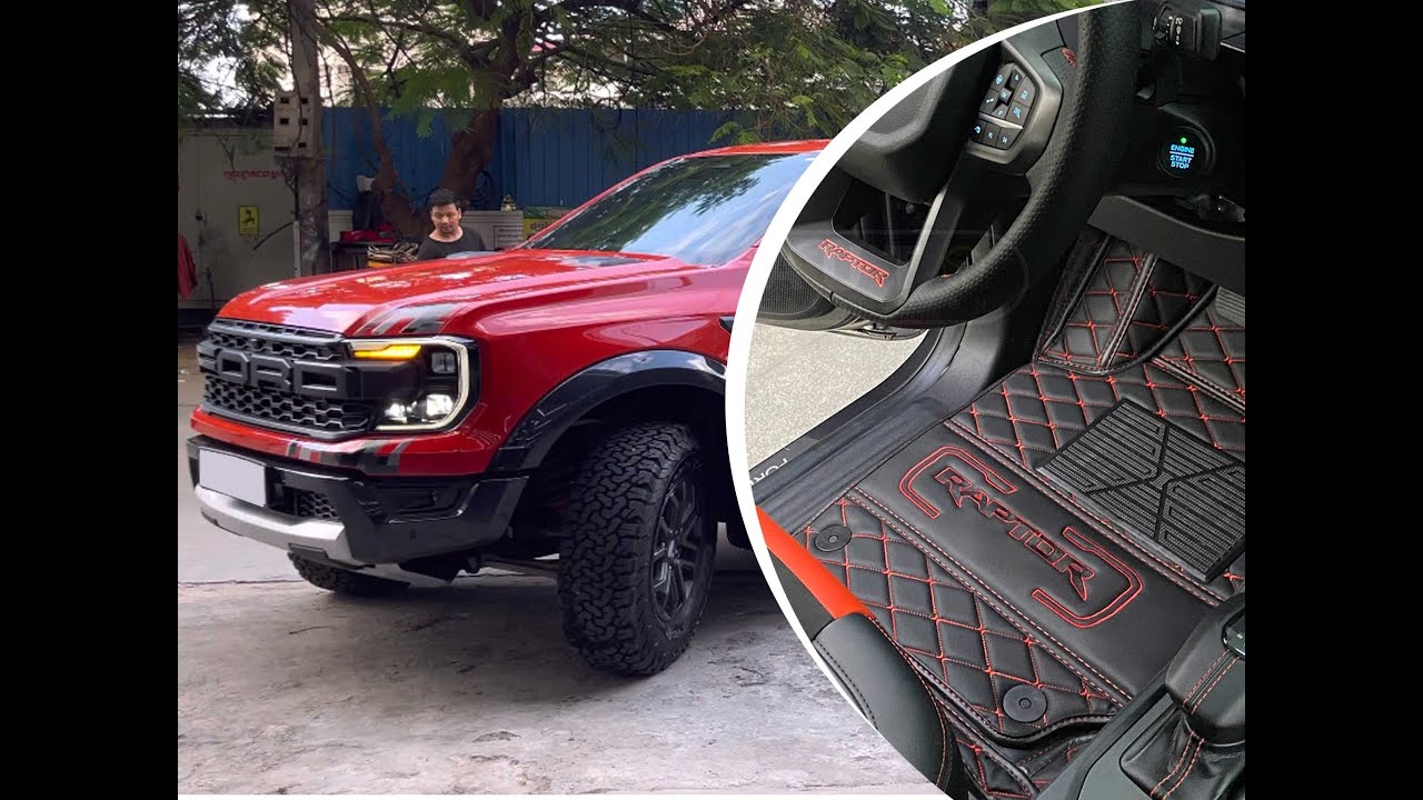 FORD Ranger RAPTOR 2023 (black+red+red) - YouTube