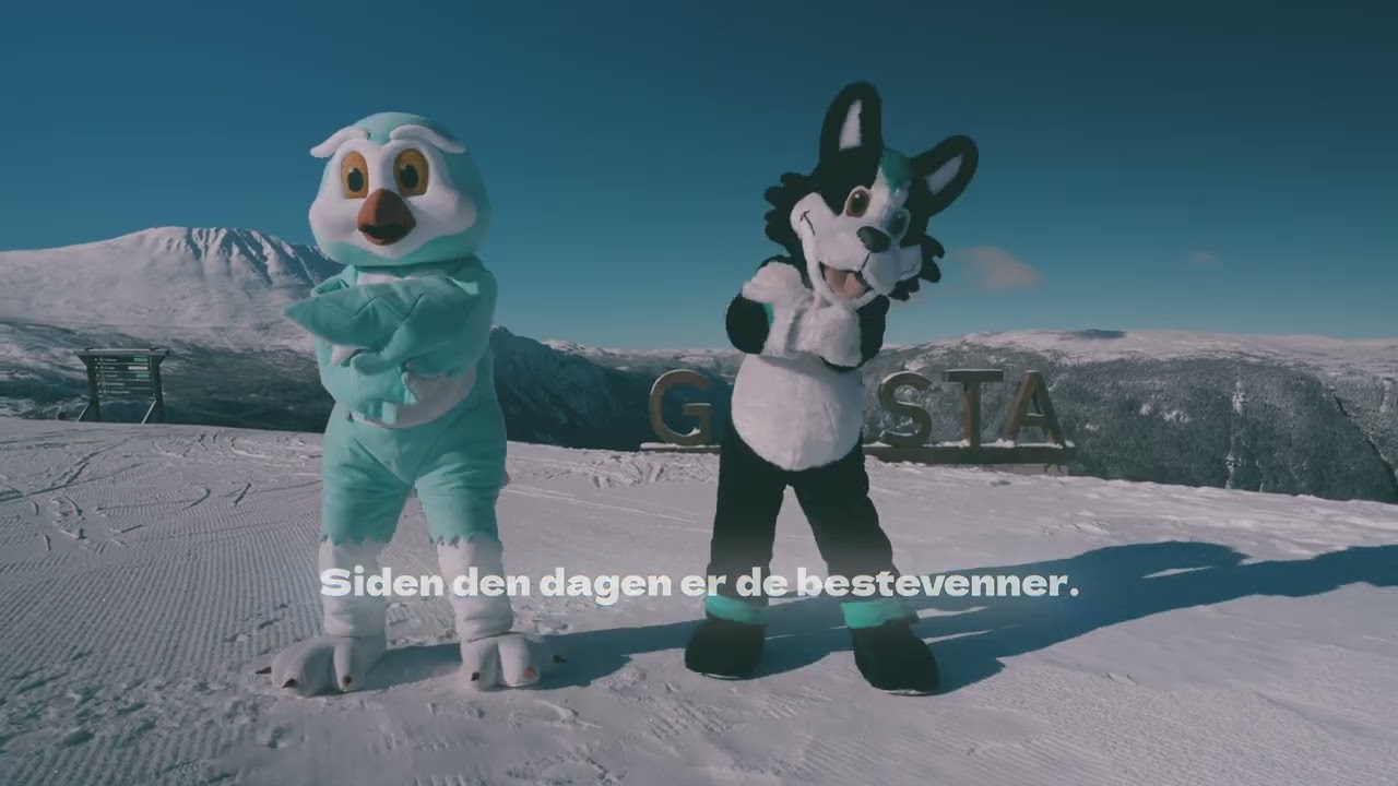 Gaustas maskoter er klare for en ny skisesong!