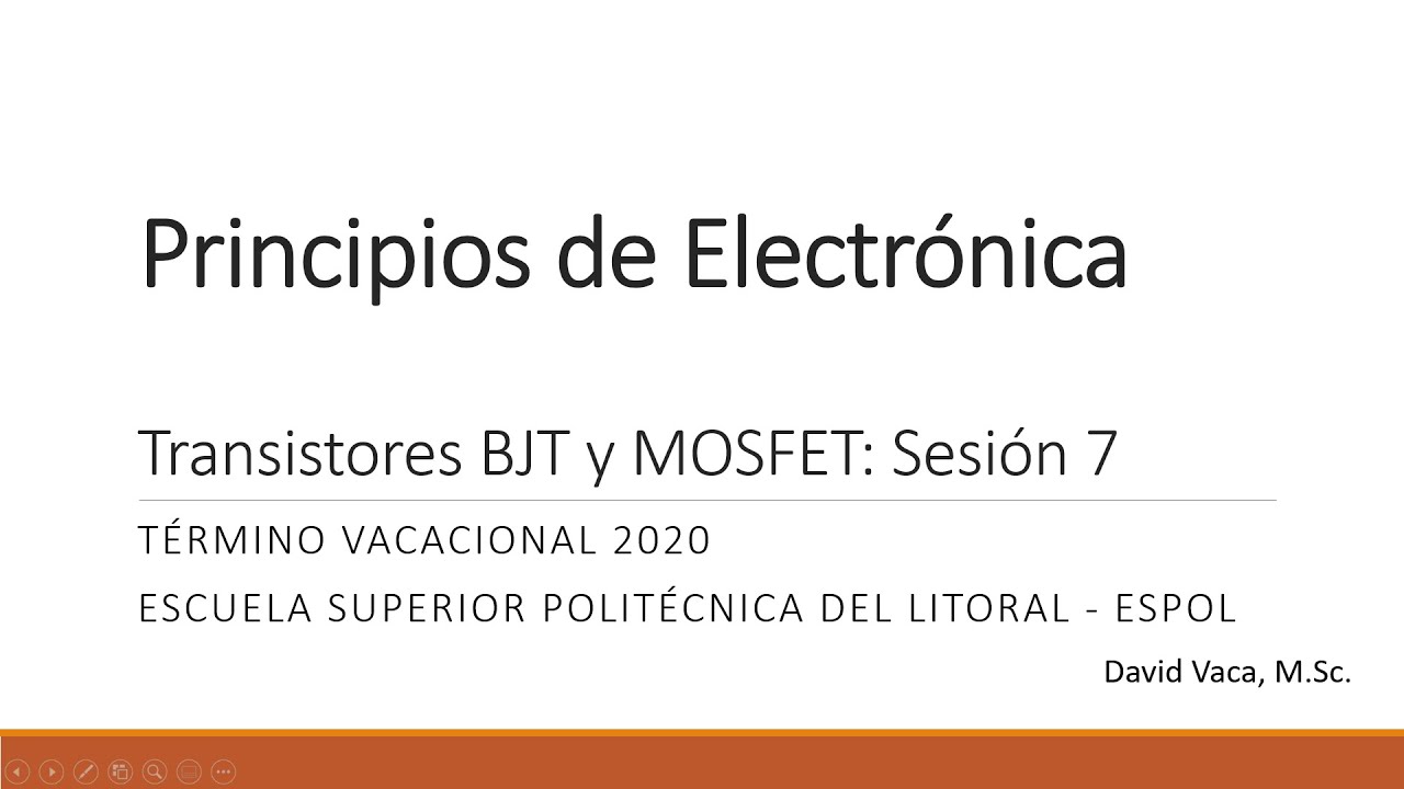 Principios de electrónica - Sesión 7 - YouTube
