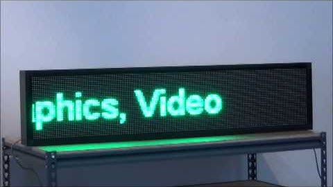 DV-LED mini: Full-Color, High Resolution LED Display Screen 50"x12"