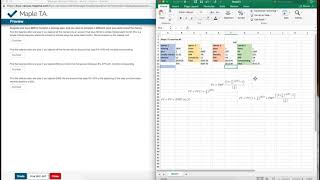 maple TA Question #9 typing digits vs cell referencing
