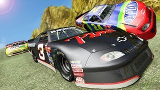 NASCAR RACES & CRASHES on the DEADLY MOUNTAIN! - BeamNG Gameplay Race & Crashes screenshot 5