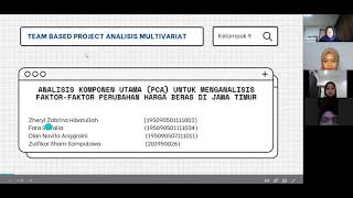 Analisis Komponen Utama (Principal Component Analysis/PCA) - Analisis Multivariat I D Kelompok 9