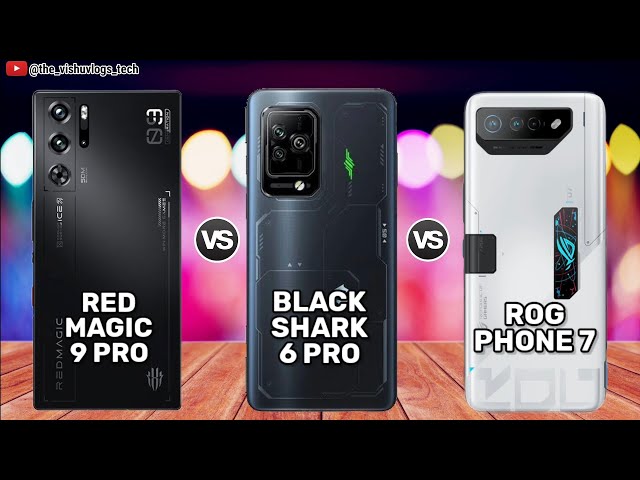 REDMAGIC 9 Pro vs ROG Phone 7 vs BLACK SHARK 6 Pro || Price | Full Comparison Video⚡Which is Better? class=