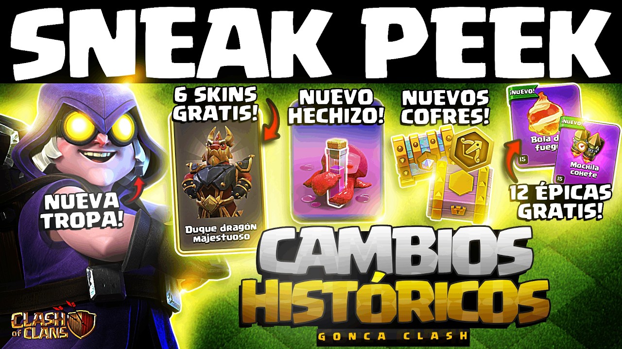 Clash of Clans: 12 gratis, skins y gran update de junio