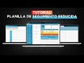 Tutorial planilla de seguimiento reducida