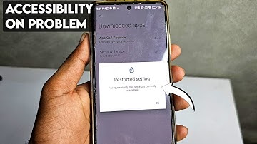Restricted setting For your security, this setting is currently unavailable Redmi and poco mobiles