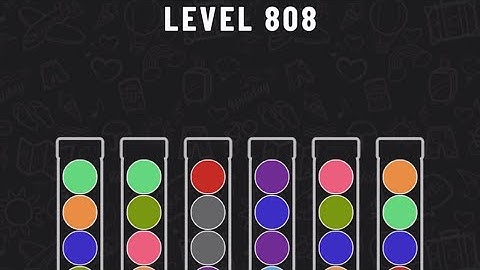 Ball Sort Puzzle Level 808 #ballsortpuzzle #ballsortpuzzlegameplay #puzzlegame #mobilegames