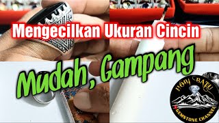 Cara mengecilkan cincin atau ring yang longgar, how to make a ring smaller.