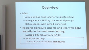 COSIC seminar "Practical and Tightly-Secure Digital Signatures..." (Tibor Jager)