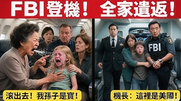 美國華人奶奶為“金孫”搶座，對白人女孩咆哮“滾出去”，美籍華裔機長親自廣播：這裏是美國！FBI登機，全家終身禁飛並遣返！