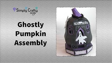 Ghostly Pumpkin Assembly - 3D Halloween SVG File