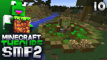 The Cube SMP 2 - Episode 10 - Fully Automatic Carrot/Potato Farm (1.8 Villager AI)