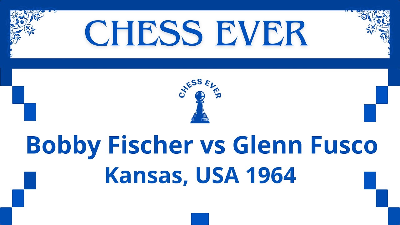 Bobby Fischer vs Glenn Fusco. Kansas, USA 1964